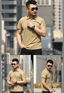 เสื้อโปโลแขนสั้นปักลายสำหรับผู้ชายเสื้อคอโปโลแนวยุทธวิธีการรบกลางแจ้งสำหรับผู้ชายฤดูร้อน - Product Image 3