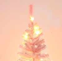 Großhandel Rosa PVC Vorbeleuchteter LED Künstlicher Weihnachtsbaum Beleuchteter Weihnachtsbaum für Innenraum-Feiertagsdekoration