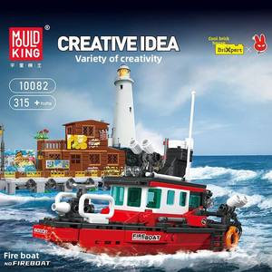 Underwater Exploration Norwegian Multi-Function Lifeboat Boats ABS <b>Plastic</b> Handmade Assembly Toy Model for Boys Girls - Product Image 3