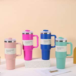 2025 Venta caliente de dibujos animados de acero inoxidable taza aislada taza de agua 40oz con asa y paja Ice King Cup - Product Image 3