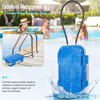 Coffre-fort portable avec chaîne amovible, coffre-fort de plage antivol, boîte à cadenas à combinaison étanche pour les voyages