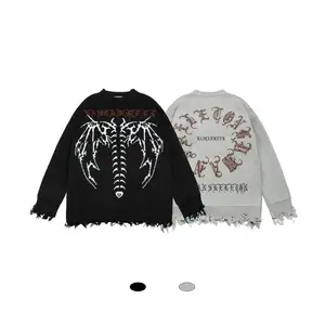 Men Knit Sweater Oversized Customized Men High Weight Sweaters