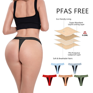 Culottes menstruelles Shanhao OEM anti-fuites, en tissu biodégradable sans PFAS, pour les soins menstruels - Product Image 1
