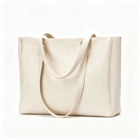 Sacs fourre-tout en cuir PU en gros, design simple, sac fourre-tout personnalisé avec logo