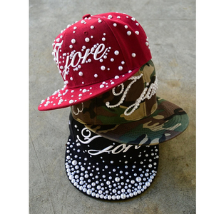Casquettes personnalisées avec perles de créateur, casquettes de haute qualité, style Y2K, brodées, avec logo personnalisé - Product Image 1