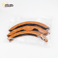 Sarung Setir Kayu Motif Serat Kayu 2 Bagian Mewah Desain Ultra Tipis Model Snap On Pegangan Nyaman untuk Mazda 3 Sarung Setir 2005