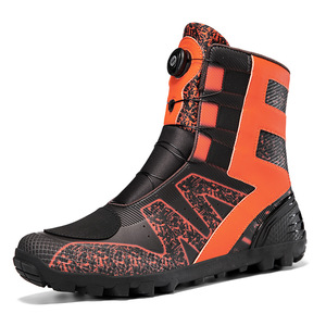 Bottes de moto pour hommes à bout rond, encapsulées, pour la course, le tout-terrain, le tourisme, toutes saisons, type Chukka, chaussures de motard - Product Image 5