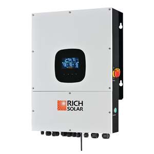Système d'énergie solaire hors réseau RICH SOLAR ALPHA 1 pour usage domestique, silicium monocristallin, MPPT, batterie lithium-ion, onduleur à onde sinusoïdale pure, TUV ALP - Product Image 1