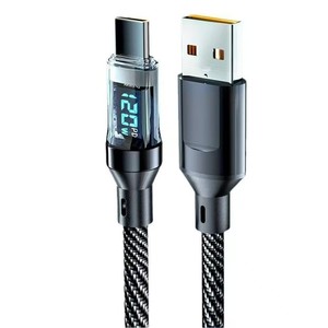 Cable de carga con pantalla digital, carga rápida de 120W con apagado automático para Huawei, Samsung, Apple, Vivo, Xiaomi, Oppo - Product Image 2