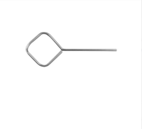 Kuliwei Outil d'éjection de carte SIM universel en acier inoxydable pour téléphone portable, broche d'éjection en forme de diamant