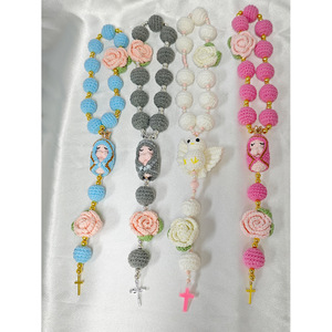 Luckyoo จี้คริสเตียนจี้สร้อยคอรูปกุหลาบ - Product Image 3