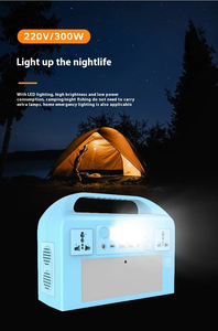 Trạm điện di động 300W 333wh năng lượng mặt trời Máy phát điện Pin Lithium cho RV cắm trại ngoài trời Đi Bộ Đường Dài Nhà khẩn cấp sao lưu - Product Image 5