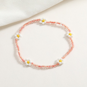 Bracelet bohème perlé coloré fleur marguerite bracelet d'amitié créative pour femmes filles - Product Image 6