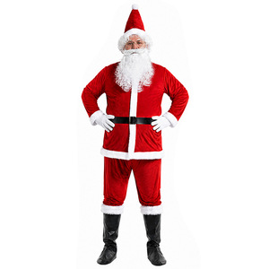 Disfraz de Papá Noel de Terciopelo para Hombre Adulto, Traje de Navidad para Actuaciones y Fiestas - Product Image 1