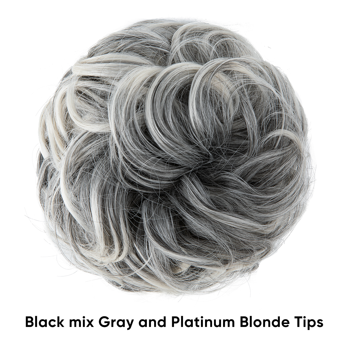 Pointes blondes noir mix gris et platine