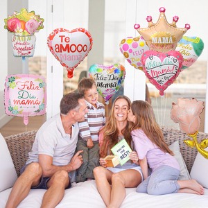 Ballons en aluminium en forme de cœur pour la fête des mères, parfaits pour les décorations de fête de la fête des mères. - Product Image 2