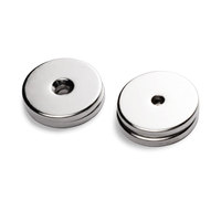 Bouton magnétique industriel en néodyme N52, bouton de couture en terre rare, aimant dissimulé en PVC, lavable, pour vêtements, modèle N50/N38