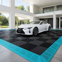 Dalles de sol de garage en PP à emboîtement, modulaires, anti-fatigue, antidérapantes, imperméables pour la maison et le garage