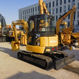 Excavadora Usada Komatsu PC55MR de 5 Toneladas, Motor Original en Buen Estado, Equipo de Construcción para Movimiento de Tierras en Venta - Product Image 2