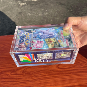 Boîte de booster japonaise Pokémon Battle Legion en acrylique magnétique portable résistante à l'eau, fabriquée sur mesure par RAY YI Factory - Product Image 5