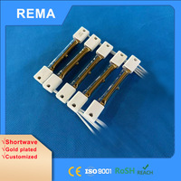 Émetteur infrarouge plaqué or pour lampe chauffante de petit four, chauffage infrarouge, lampe de polymérisation à ondes courtes 300W 500W 600W, remplace Heraeus