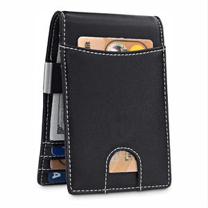 <span class=keywords><strong>Porte</strong></span>-cartes en cuir véritable et pince à dollar 100% Authentique RFID Anti-Theft Short Men's for <span class=keywords><strong>Amazon</strong></span> Wallet with Open Closure Type - Product Image 2
