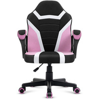 Chaise de jeu ergonomique inclinable en cuir rose Anji de haute qualité, personnalisée, pour filles et enfants
