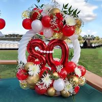 Meilleures ventes, prix bas, bouquets de ballons en latex de 12 pouces, ballons en latex rouges de 12 pouces pour bébé fille, fête de naissance, fête d'anniversaire