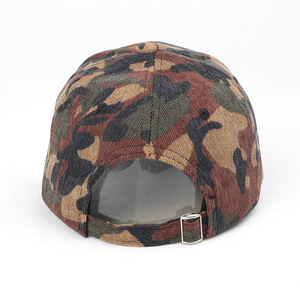 Tùy chỉnh <span class=keywords><strong>Camo</strong></span> vải mới vải to sợi in logo trống Snap trở lại Hat Unisex bán buôn thể thao Mũ bóng chày - Product Image 6