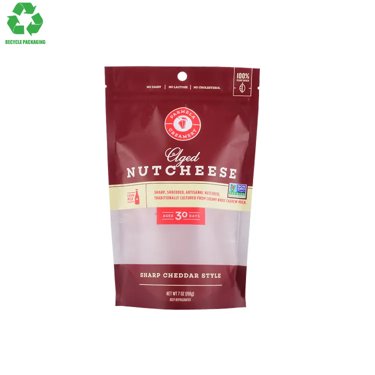 Reciclado 1 libra 170 micras PE marrón alta barrera granos de café té embalaje Flexible Mylar bolsas de pie con válvula para la venta