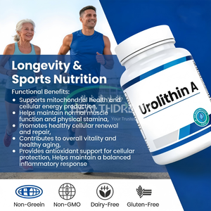 Trendy Urolithin A grondstof 2026, hoge zuiverheid 99%, Urolithin A poeder, bulkprijs voor mitochondriale gezondheidssupplementen - Product Image 2