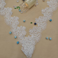 Nouvelles garnitures en dentelle guipure en laine douce et moelleuse, blanches et noires, pour vêtements et accessoires de chemises pour hommes et femmes