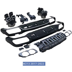 ดิฟฟิวเซอร์กันชนหลังรถยนต์รุ่น W213 สำหรับ Mercedes Benz E Class W213 พร้อมท่อไอเสีย E53 AMG แบบ 4 รู - Product Image 3
