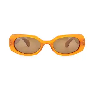 2023 lunettes de soleil de créateur petites lunettes de soleil ovales en acétate verres gris foncé lunettes de soleil unisexes