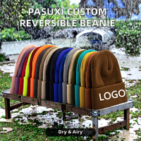 PASUXI Vente en gros de chapeaux réversibles personnalisés, chapeaux de seau pour hommes, femmes et dames, bonnet en acrylique 100% respirant et imperméable