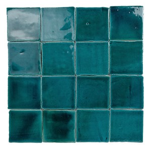 Piastrella in Ceramica Posidonia Vitri 10x10 Colore Teal per Pareti e Pavimenti - Product Image 1