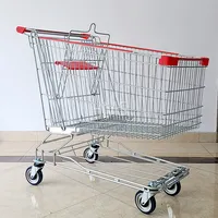 Metal Oem Plastic Basket Kid Seat Cart Grocery Shopping Trolley