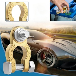 Terminales de Batería de Latón Nuevos Tigerwill, Conectores de Batería Positivos y Negativos para Mejorar el Rendimiento de la Batería del Automóvil - Product Image 6