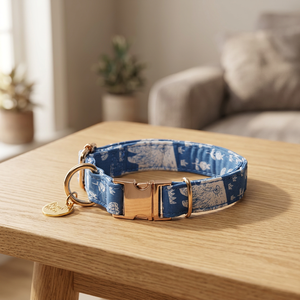 Luxury Elegant Durable Cotton Comfortable Dog & <b>Cat</b> Collar-Personalized Soft Adjustable - Product Image 3