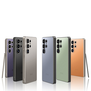 AG Étui <span class=keywords><strong>de</strong></span> protection mat anti-rayures pour Samsung S25 Ultra PC Matériel Full-Cover Lens Protection Stylish Mobile Phone Case - Product Image 1