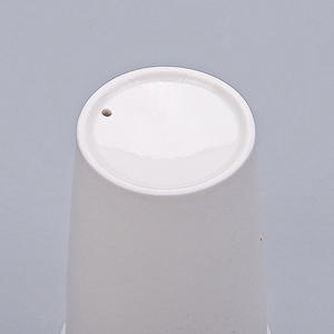 Seaygift Doppia Parete Pianura Bianco Personalizzato logo Decal 11oz <span class=keywords><strong>Porcellana</strong></span> di Ceramica Asporto Tazza di Viaggio Tazze di Caffè Con Silicone coperchio - Product Image 5