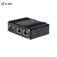 Injecteur PoE 10G 802.3at 30W Din Rail Mini adaptateur d'injecteur Ethernet industriel 12 ~ 48V DC entrée d'alimentation redondante extérieure
