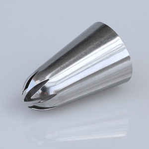 1C Korean Style 8 Tooth Cookie Butter Piping Tip 304 Stainless Steel Seamless Nozzle Large Size Cake Decorating Tool - Product Image 4