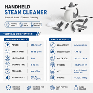 Nettoyeur <span class=keywords><strong>vapeur</strong></span> portable haute pression CE, nettoyage en profondeur, chauffage rapide, multi-usages, idéal pour l'automobile et la maison - Product Image 6