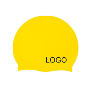 Logo personnalisé 3D sans couture anti-dérapant compétition natation chapeaux 100% Silicone bonnet de bain adulte enfants bonnet de bain - Product Image 2