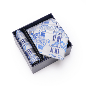 Wedding Gift Mens <strong>Ties</strong> and Pocket Square Sets Yellow and <strong>Purple</strong> With Brand Name - Product Image 2