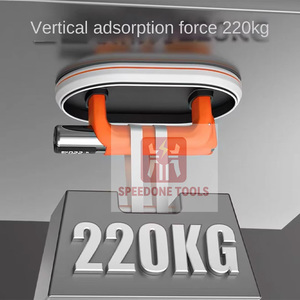 Alat Pengangkat Ubin Listrik SPEEDONE dengan Gagang Aluminium, Layar Digital, Daya Hisap 220KG untuk Mengangkat Kaca, Keramik, dan Marmer - Product Image 2