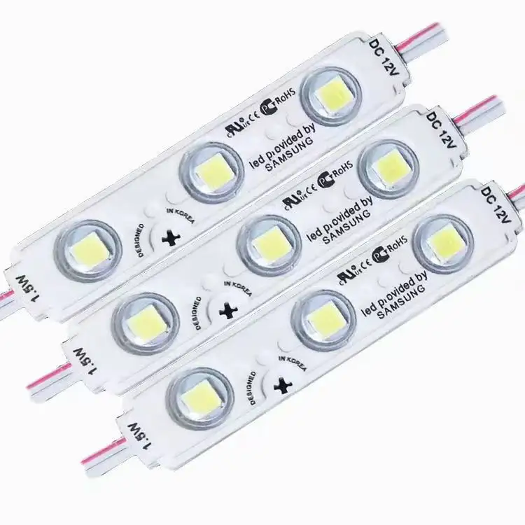 cheap 12v samsung led module light smd2835 5054 5730 waterproof 3led 1.5w korea led injection module for light box