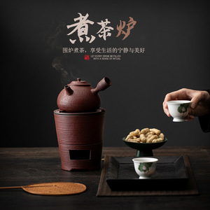 Estufa de Cerámica Retro Shangyan con Función de Hervido para Calentar con Carbón, Alcohol o Vela, para Uso Doméstico Pequeño - Product Image 4