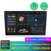 Android 13 2.7Ghz 2k 2000*1200 OLED 9 pouces 7870 12 + 256G DVR haut de gamme New UI Split Screen Car Android Radio